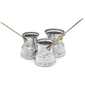 Resim Alüminyum 3'lü Cezve Seti 