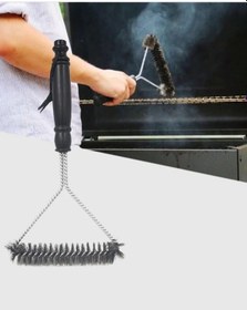 Resim Cn Tel Izgara Temizleme Fırçası Bbq Sonrası Kolay Temizlik Çok Renkli 
