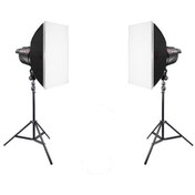Resim Jinbei EFII-60W Led 5500 K 2'li Video Işığı Seti 