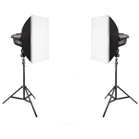 Resim Jinbei EFII-60W Led 5500 K 2'li Video Işığı Seti 