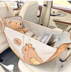 Resim Dashanshop Pembe Yunus Çantalı Araç Organizörü - Ayıcıklı Tasarlı Seyahat Askılı Çanta 