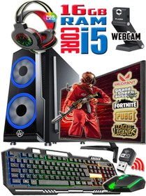 Resim WARBOX Raze I5 Turbo:3.20ghz 16gb Ram 240gb Ssd 250gb Hdd R7 240-4gb E.kartı 22" Monitör Gaming Bilgisayar 
