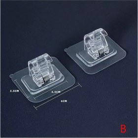 Resim Perde Çubuğu Braketi Kendinden Yapışkanlı Boru Tutucu 2 Adet 