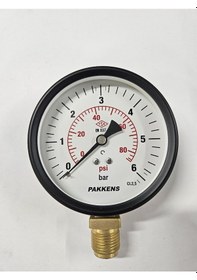 Resim Çap 100 ALTtan 6 Bar Kuru Manometre - Pakkens 