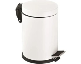 Resim Skygo Eko Serisi 3 Litre Hacimli Paslanmaz Banyo-Mutfak Pedallı Çöp Kovası Beyaz 