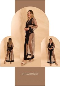 Resim Bonitas Beachwear BONİTAS Uzun Pareo 22113 - SİYAH 