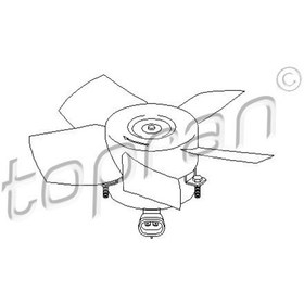 Resim TOPRAN 206947001 Fan Motoru (Opel: Corsa-Combo-Tigra X14-C16xe 1341307 (WH886376) 