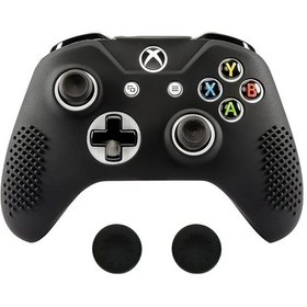 Resim Willowhaven Xbox One S Silikon Kılıf Ve 2 Adet Joystick Başlığı Siyah 