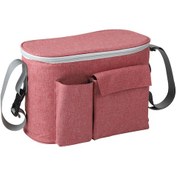 Resim Dianziye Anne Bebek Dışarı Çıkış Torbası - Su Geçirmez Isı Yalıtımlı - Çok Fonksiyonlu Organizatör - Boyutlu Bölmeler Ve Çift Cep - Özellikli Kemerli - Kırmızı Kırmızı 