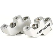 Resim Xuweiwei Silvery Yamaha Xt660z Tenere Xt660z Motorcycle 22mm 7 8" Handlebar Riser Mount Clamp Adapter Cnc Aluminyum 