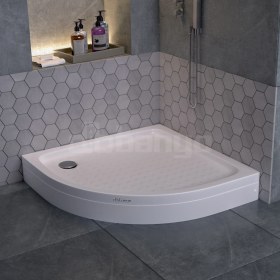 Resim Dbbanyo Oval Duş Teknesi Panelli 90*90*15 cm 