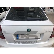 Resim Scoda Octavia Bagaj Üstü Slim Spoiler Piano White Parlak Beyaz (Sts Oto Aksesuar) 