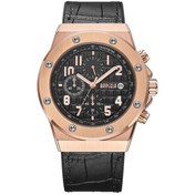 Resim Sones Yazole 281 Çift Dijital Kadranlı Basit Retro İş Çift Kuvars Saat Küçük Siyah Tepsi Siyah Kemer 