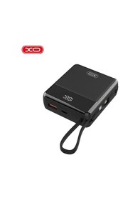 Resim Pr224 38.5w Pd Hızlı Dahili Type-c Usb-c / Lightning Usb-a 3 Çıkış Ekranlı 10000 Mah Powerbank Siyah 