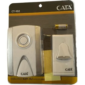 Resim Cata CT-102 Kablosuz Kapı Zili (Gri Kenarlı) 