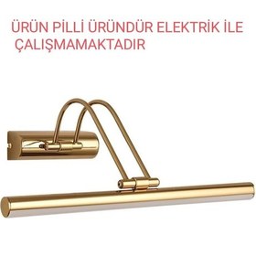 Resim Gold 35cm Pilli Flüt Aplik Altın 