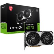 Resim MSI GEFORCE RTX4070 VENTUS 2X E 12G OC 12GB GDDR6X 192BIT 1XHDMI 3XDP EKRAN KARTI 