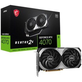 Resim MSI GEFORCE RTX4070 VENTUS 2X E 12G OC 12GB GDDR6X 192BIT 1XHDMI 3XDP EKRAN KARTI 
