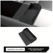 Resim Gateesat Tesla Model 3 Y 2026 Konsol Tepsisi Siyah Anahtar Kartlı Telefon Tutucu 