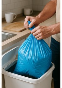 Resim Premium Küçük Boy Çöp Poşeti 40x50 Cm 3x30 Adet Ev Mutfak Banyo İş Ofis Avantajlı Ekonomik Paket 