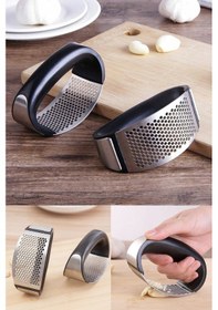 Resim Yeni Sarımsak Ezici Paslanmaz Çelik Garlic Press 5570 Sarı 