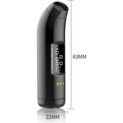 Resim Xiyu Shop Karşıt Stil Mini Taşınabilir Temassız Alkol Nefes Test Cihazı Dijital Ekranlı USB Şarj Edilebilir Alkol Ölçüm Cihazı Analiz Cihazı Yüksek Doğruluk (Yurt Dışından) 
