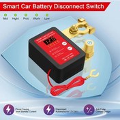 Resim Wangxi Siyah 240a Araba Pil Kesme Anahtarı 12v Uzaktan Kumandalı Otomatik Kapanış Pil Terminali Rv Atv Kamyon Tekne 