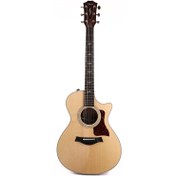 Resim Taylor 412ce-R V-Class Elektro Akustik Gitar (Natural) 