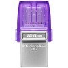 Resim Kingston Data Traveler MicroDuo 3C DTDUO3CG3/128GB 128 GB USB 3.2 Gen 1 Flash Bellek 