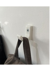 Resim Tekli Askılık 2 Adet Beyaz Beyaz 