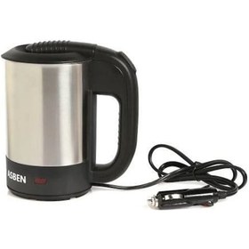 Resim Otomatik Çelik 12v Araç Çakmak Girişli Su Isıtıcı Kettle 500ml 