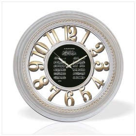 Resim Büyük Çap Büyük Rakam Ayetli Duvar Saati Eskitme 