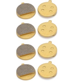 Resim Wezone Elektrikli Bisiklet Ve Scooter İçin M355/m446 Uyumlu Ketonsuz Tam Metal Fren Balatası, 4 Çift Paket, Dayanıklı Ve Sessiz Sürüş 