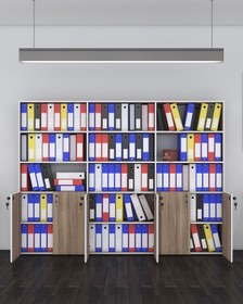 Resim Kenzlife Klasör Dolabı Kilitli Kutalmış Crd 175*240*30 Klasörlük Kitaplık Ofis Arkalıksız 