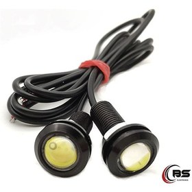 Resim Kartal Gözü Gündüz Farı Ayna Altı Led Aydınlatma 2 Adet Vidalı 