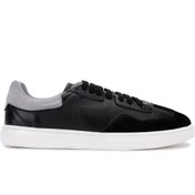 Resim Tamer Tanca Erkek Hakiki Deri Siyah Sneakers & Spor Ayakkabı 