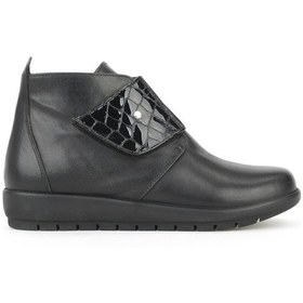 Resim Ziya, Kadın Hakiki Deri Konfor Bot 1531022z7551 Siyah 1531022z7551 000 Siyah 