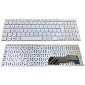 Resim Online-Istanbul Asus Vivobook Max X541Sa-Xx038D Uyumlu Notebook Klavye Beyaz 
