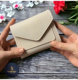 Resim İsme Kişiye Özel Kadın Cüzdan Yumuşak Derili Kartlık Zarf Bej Bayan Çanta Aksesuar Hediye Anneye Sevgiliye Kendine - Bej 