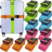 Resim 1/2/4 adet Paket TSA Onaylı Bagaj Kayışları ile Hızlı Çıkarma Tokası - Dayanıklı Polyester Valiz ve Sırt Çantası Güvenlik Kayışları, Anti-Hırsız Seyahat Aksesuarları, Spor/Kasual/Sokak Stili, Kolay Temizleme 
