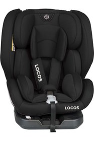 Resim locos 360 Derece Dönebilen İzofix Destekli (0-36) kg Çocuk Oto Koltuğu Siyah 
