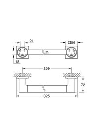 Resim Grohe Allure Tutamak - 40955001 Gümüş 
