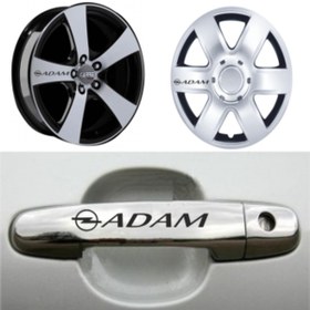 Resim Opel Adam Kapı Kolu Jant Sticker Yapıştırma 8 Ad 