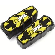 Resim Cloudstore Sarı 2 Adet Evrensel Motosiklet Ayaklık Kauçuk Kapakları, Kaymaz Pedlar, Dayanıklı Aksesuarlar. 