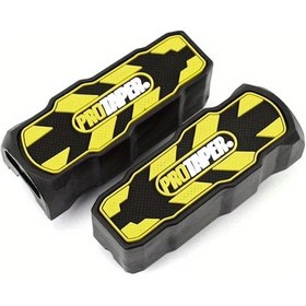 Resim Cloudstore Sarı 2 Adet Evrensel Motosiklet Ayaklık Kauçuk Kapakları, Kaymaz Pedlar, Dayanıklı Aksesuarlar. 