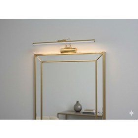 Resim Gold Kasa Beyaz Işık Banyo Duvar Ayna Tablo Aydınlatması Flüt Aplik Kuğu Aplik Diğer 