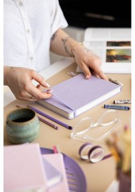 Resim 21x15 Cm Sert Kapak 80 Yaprak 140 Gr. Eskiz Defteri - Sketch Book - Lila 