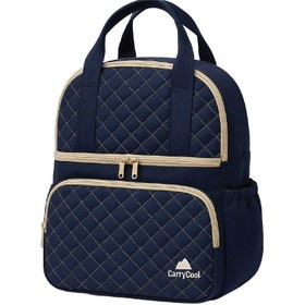 Resim Elegans Çift Katlı Anne Bebek Çanta Lacivert 