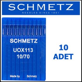 Resim Schmetz Uox113 Kemer Makinesi İğnesi Kısa 10/70 Numara Schmetz