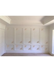 Resim Teknotrust Decozza Dekoratif Boyanabilir Duvar Çıtası ve Köşe Motif Seti 